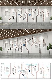 仙图网-企业文化墙背景板