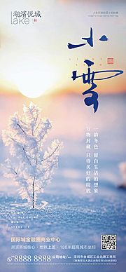 仙图网-地产小雪节气海报