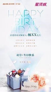 仙图网-地产业主生日贺卡海报