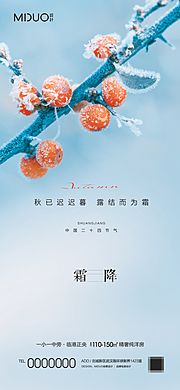 仙图网-霜降节气海报